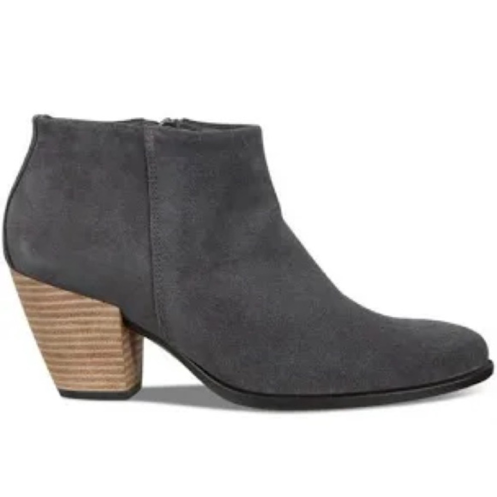 ECCO shape 55 western suede booties gray women’s size 39 business casual comfort